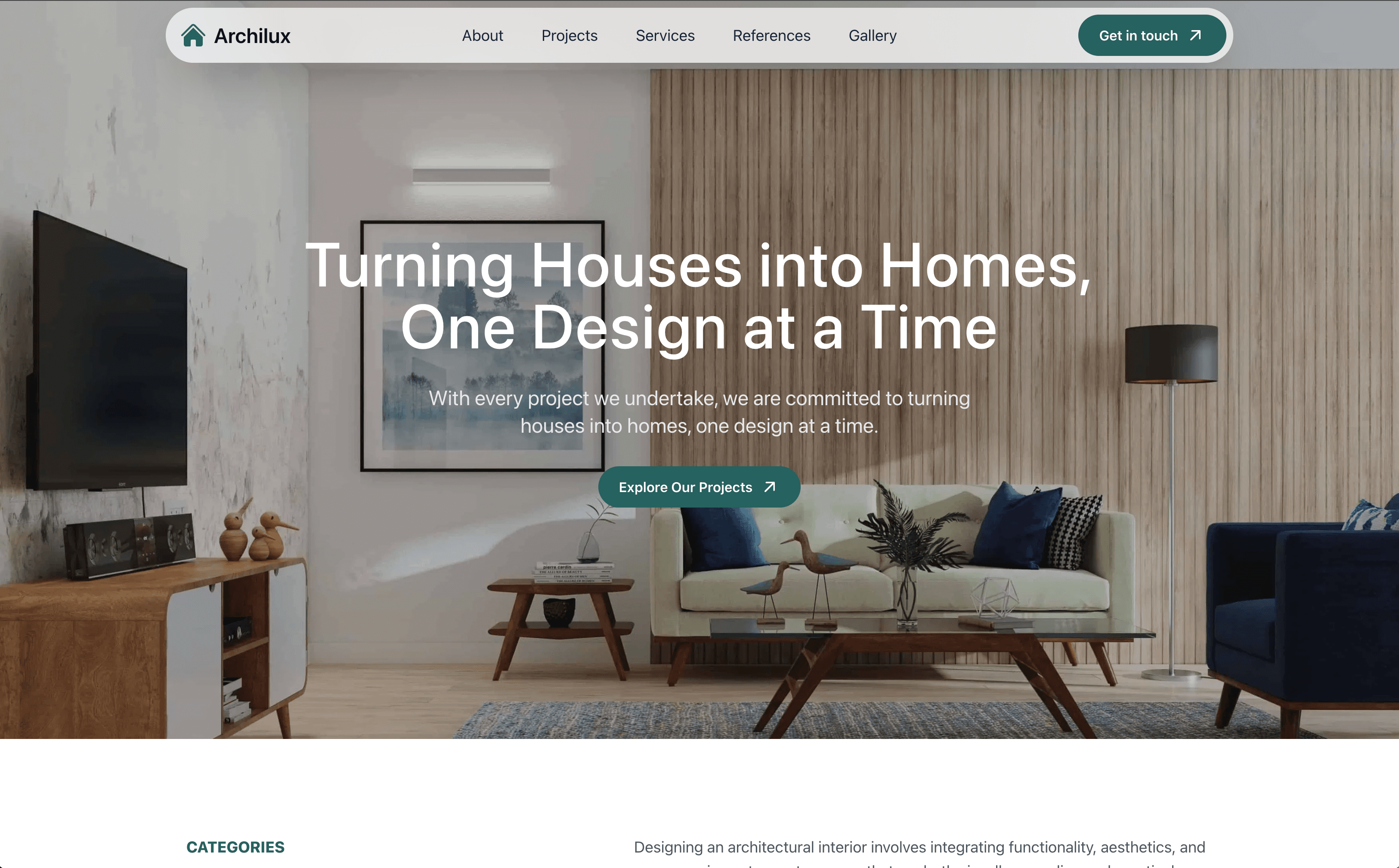 Screenshot of my demo project for a take away platform