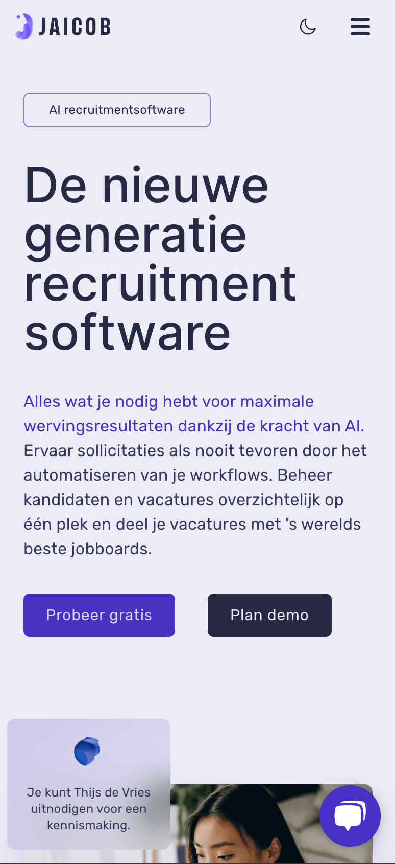 Screenshot of my demo project for a take away platform