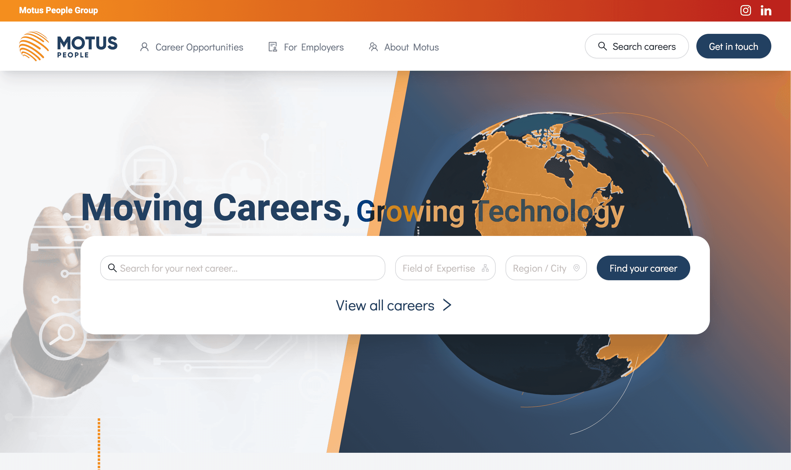 Screenshot of my demo project for a take away platform