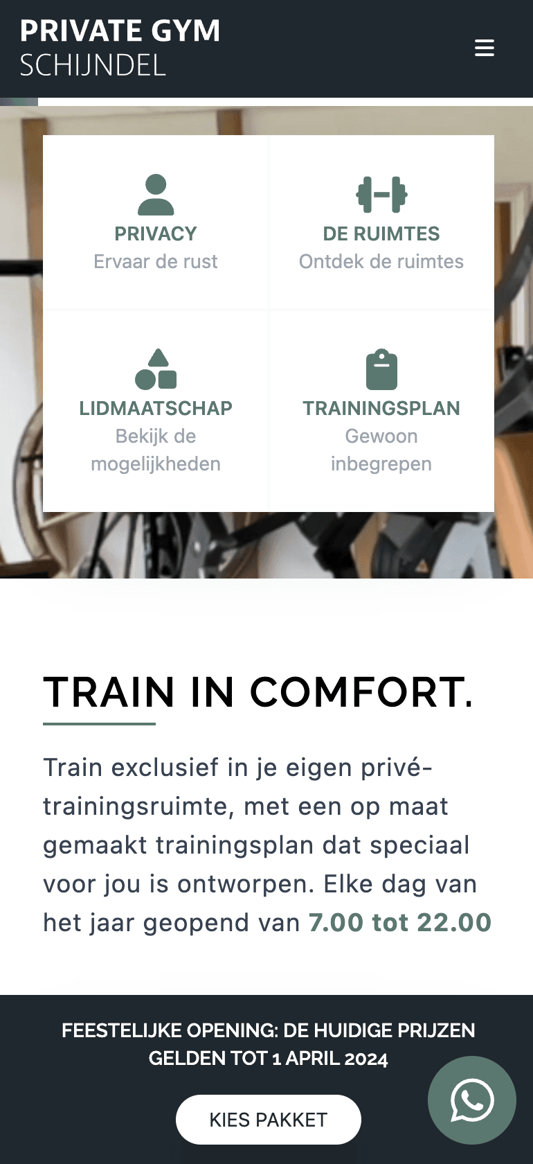 Screenshot of my demo project for a take away platform